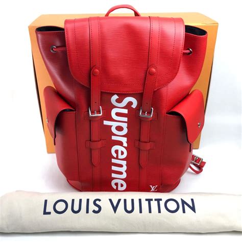 louis vuitton supreme backpack fake|louis vuitton christopher backpack price.